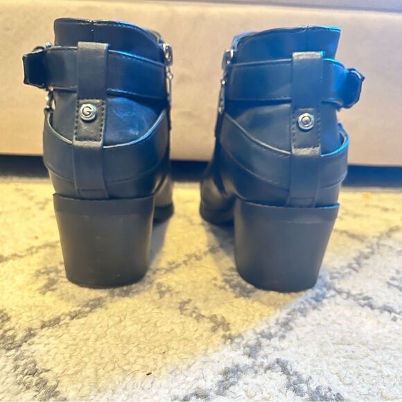 G by Guess Black DUSTYN Ankle Boots with Buckles Size 6 - Picture 5 of 10